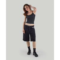 x-tra BAGGY Denim Shorts Washed Black Bild 3