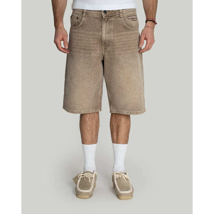 x-tra BAGGY Dye Denim Shorts Washed Brown Bild 1