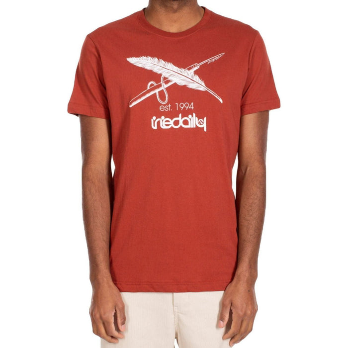 Harpoon Flag Tee - Iriedaily - CINNAMON - T-Shirt