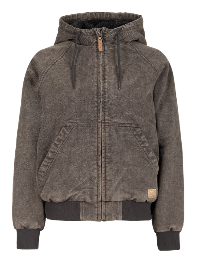 Dock Womens Jacket Black Acid Wash Bild 1