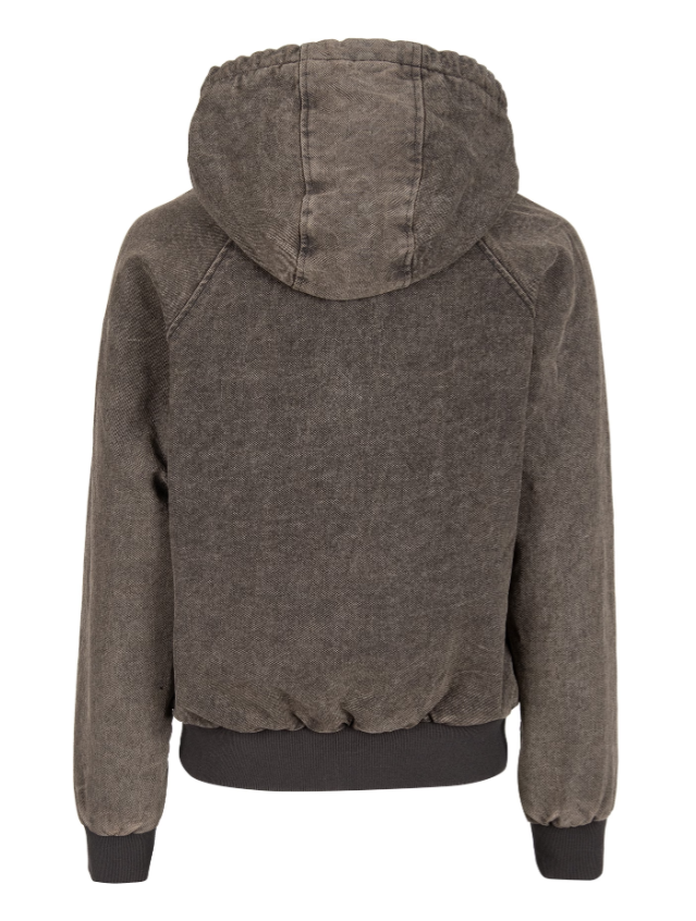 Dock Womens Jacket Black Acid Wash Bild 2