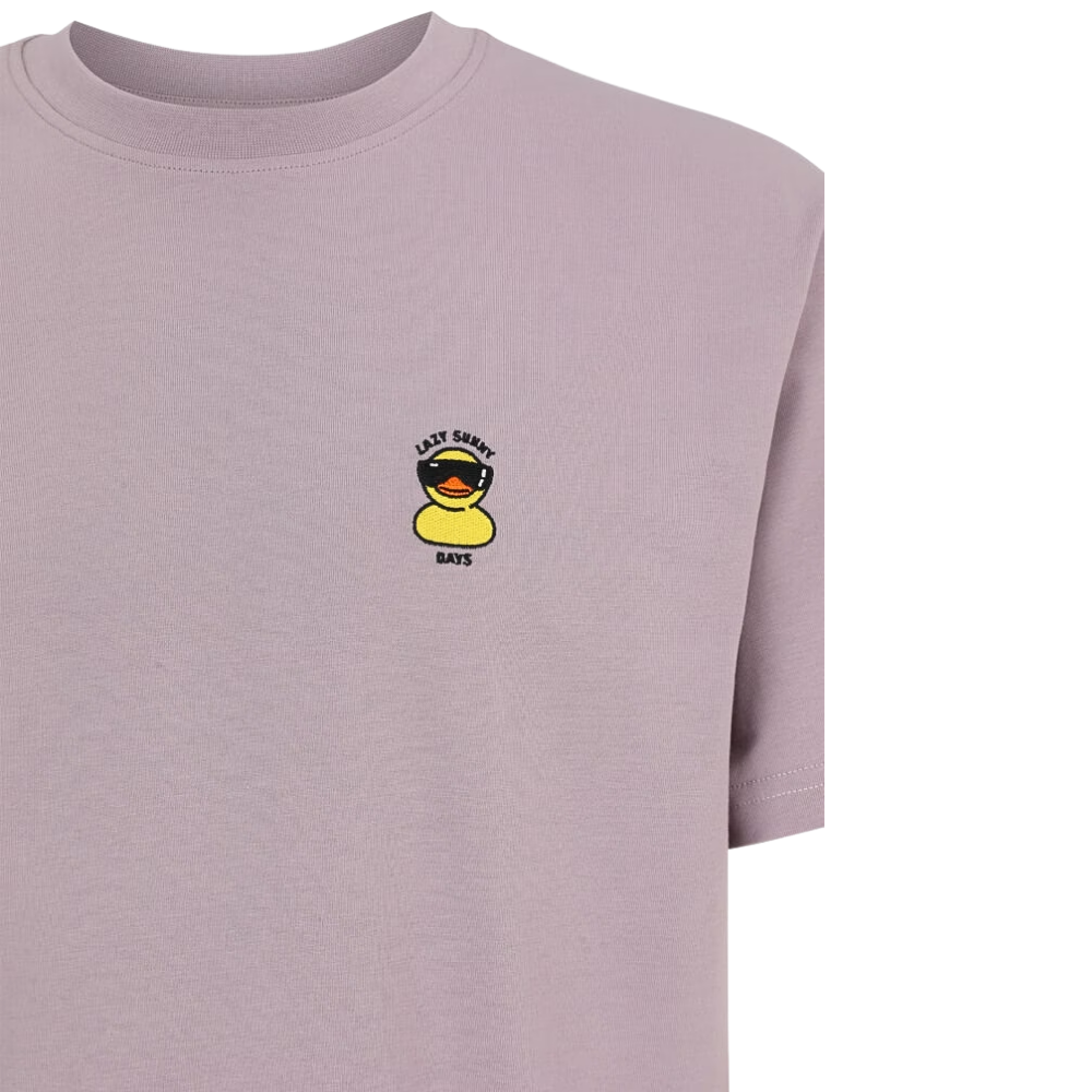 Lazy Sunny Day Emb Tee Mauve Bild 3