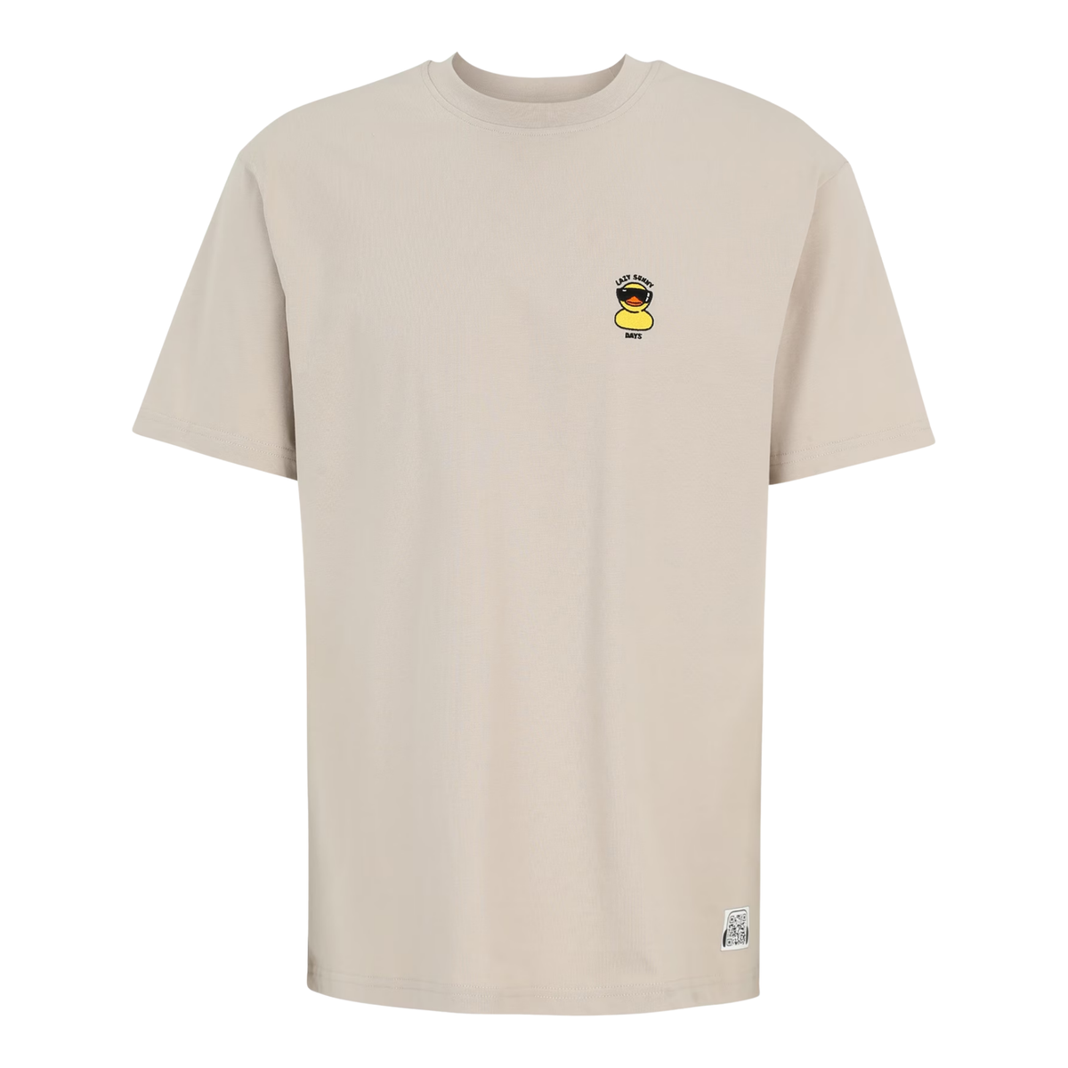 Lazy Sunny Day Emb Tee Sandstone Bild 1