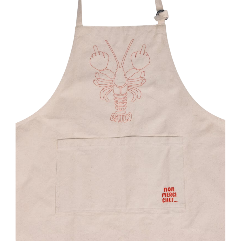 Non Merci Chef Apron Undyed Bild 2