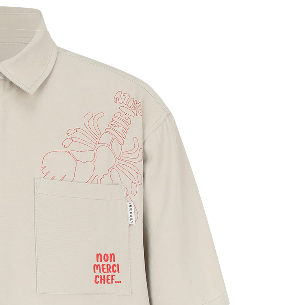 Non Merci Chef Shirt Beige Bild 3