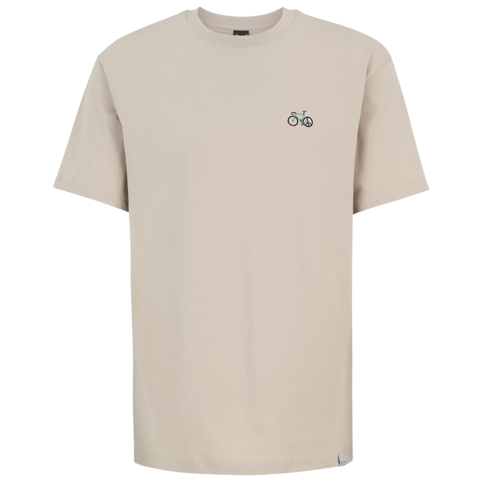 Peaceride Emb Tee Sandstone Bild 1