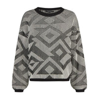 Ribby Knit Black White Bild 1