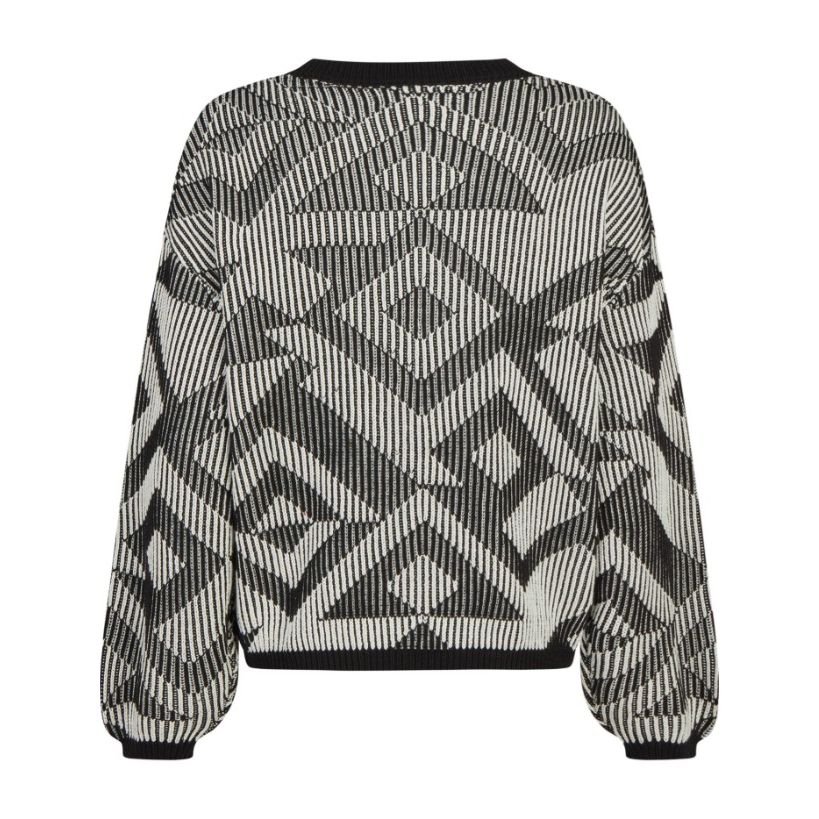 Ribby Knit Black White Bild 2