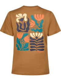 Square Flowers T-Shirt Caramel Bild 2