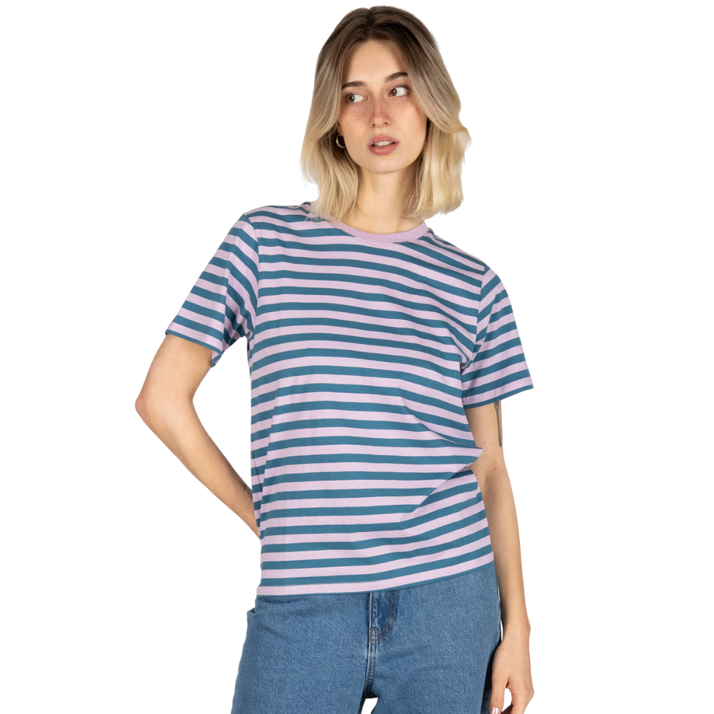 Stripe Basic Tee Light Mauve Bild 1
