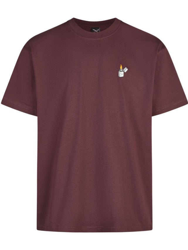 Zippo Flag T-Shirt Aubergine Bild 1