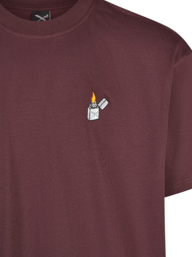 Zippo Flag T-Shirt Aubergine Bild 3