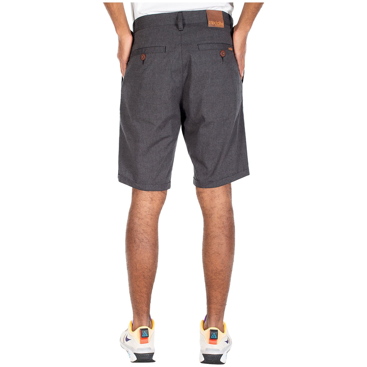 Golfer Chambray Short - Iriedaily - anthra mel. 