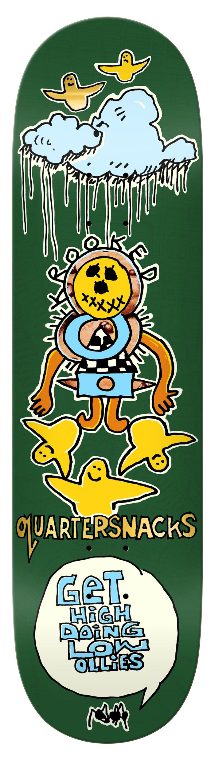 Krooked x Quarter Snacks - Get High Olive Bild 1
