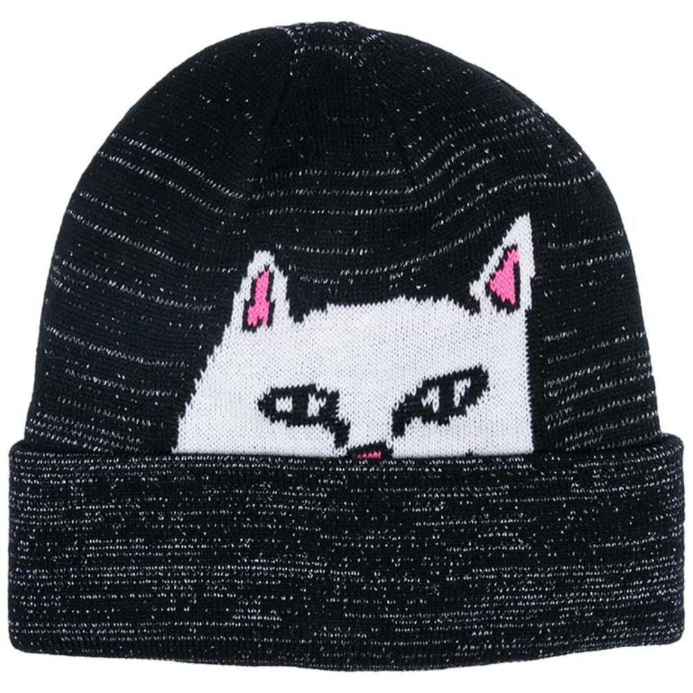Peeking Nermal Beanie 3M Reflective Black Bild 1