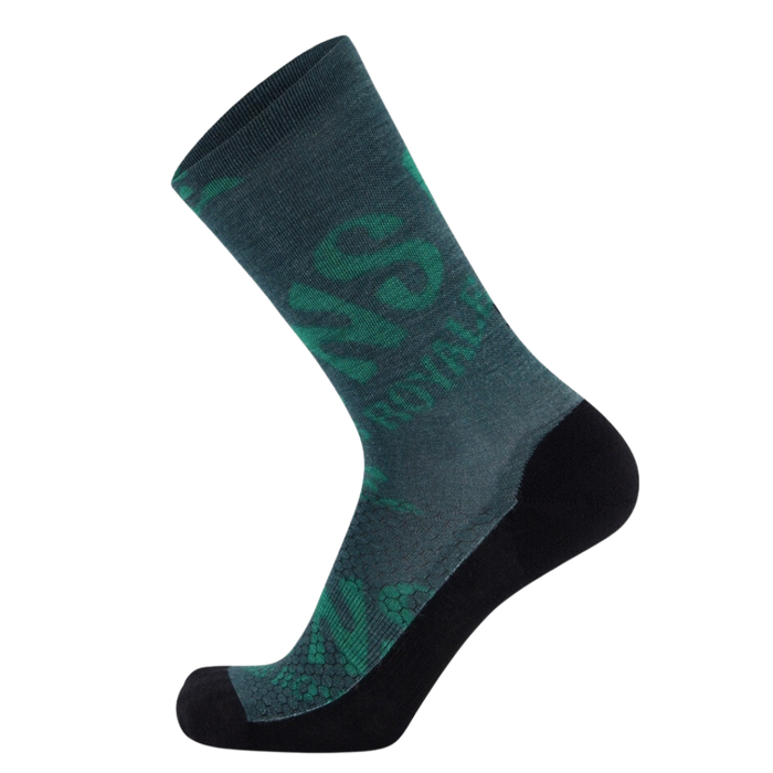 Atlas Merino Crew Sock Green Trippy Bild 1