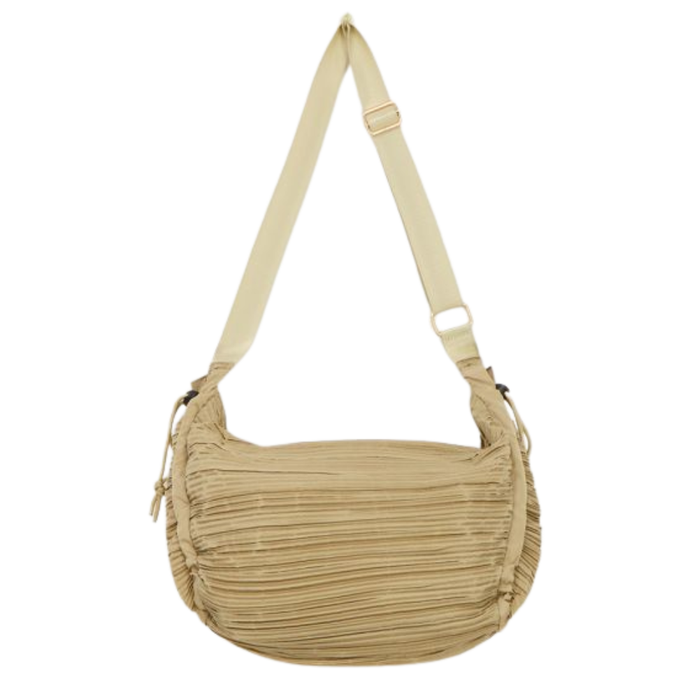 Bag crossbody plisse Beige Bild 1