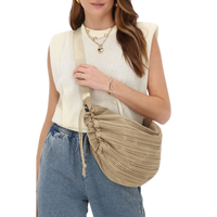 Bag crossbody plisse Beige Bild 2