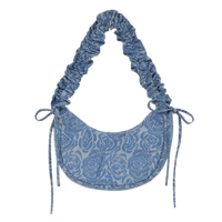 Bag crossbody ruffle strap roses Blue Bild 1