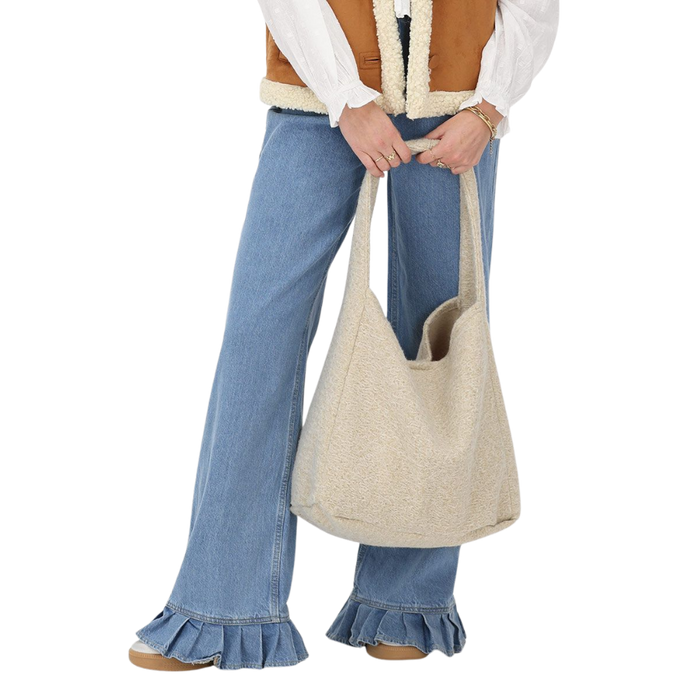 Bag shopper boucle Beige Bild 2