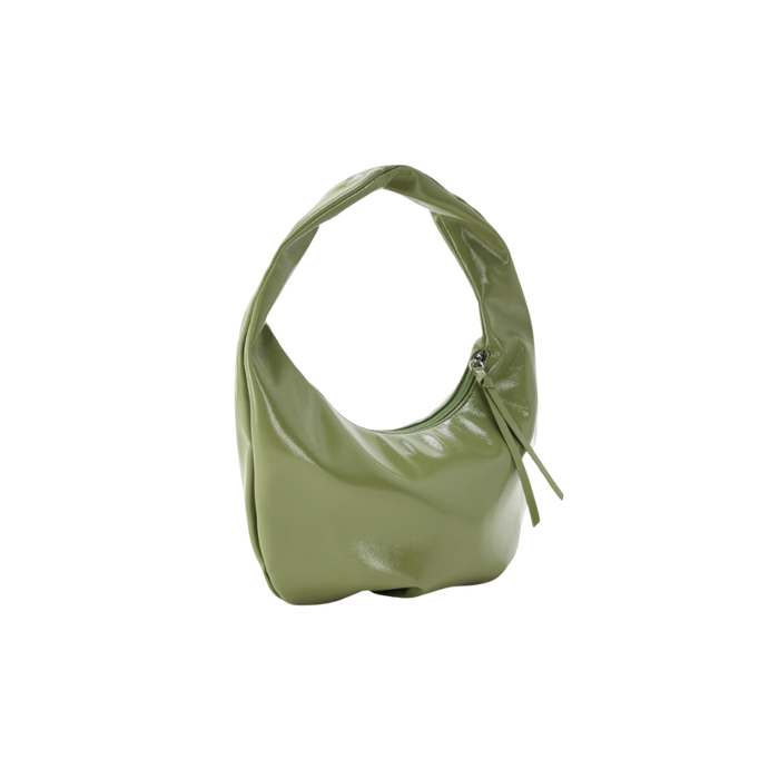 Bag shoulder pu shinny olive green Green Bild 2