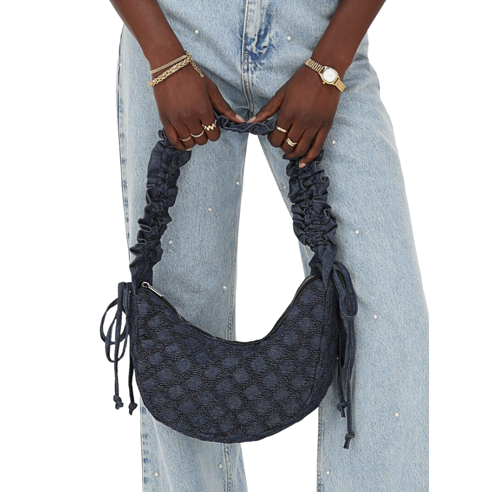 crossbody ruffle Denim Blue Denim Bild 2