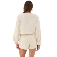 Jacquard Top With Bows Beige Bild 2