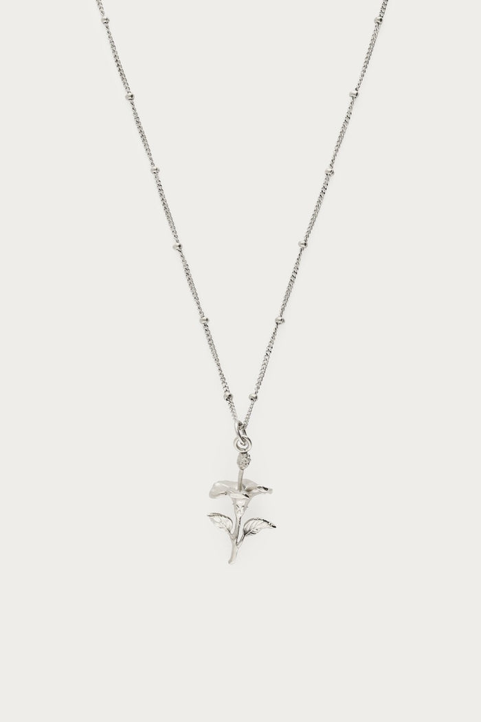 Necklace dots hibiscus Silver Bild 1