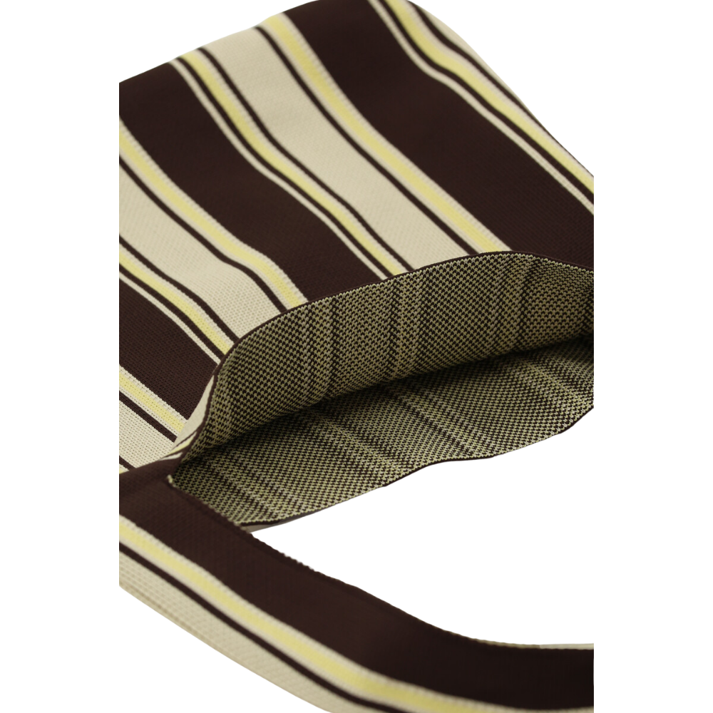 Shopper knitted stripe Brown Bild 2