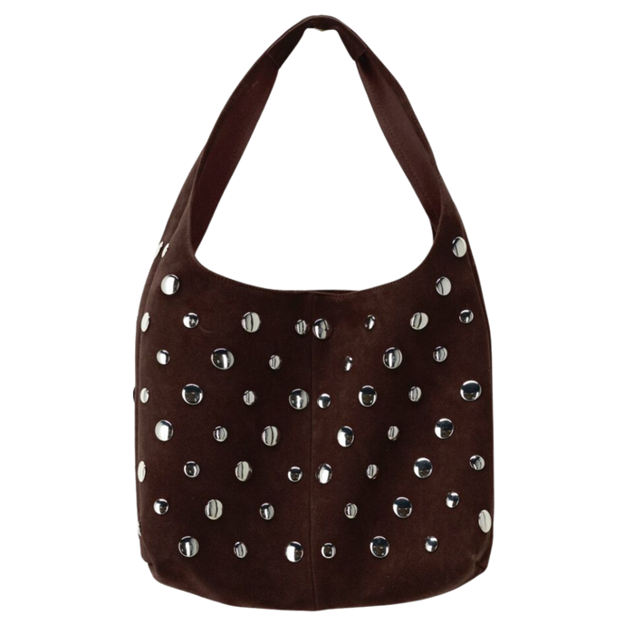 Shoulder bag big studs Brown Bild 1