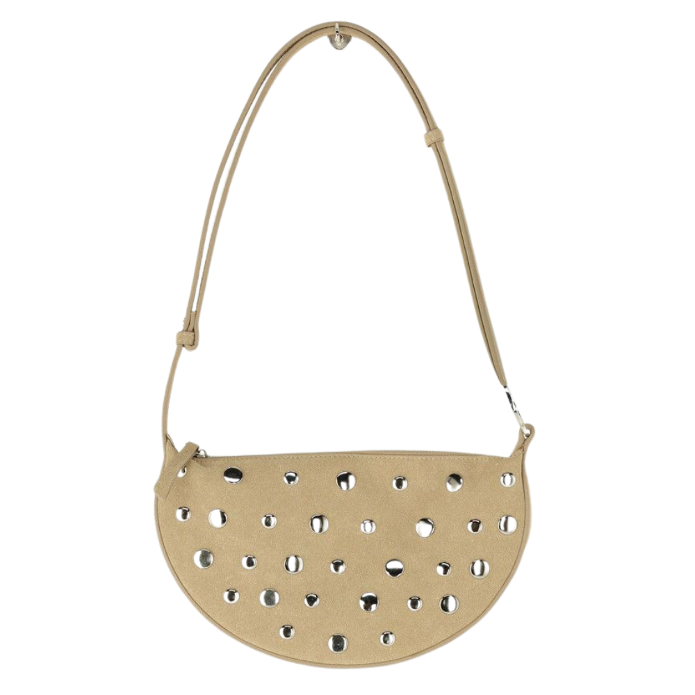 Umhängetasche mit Nieten Beige Bild 1