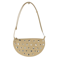 Umhängetasche mit Nieten Beige Bild 1