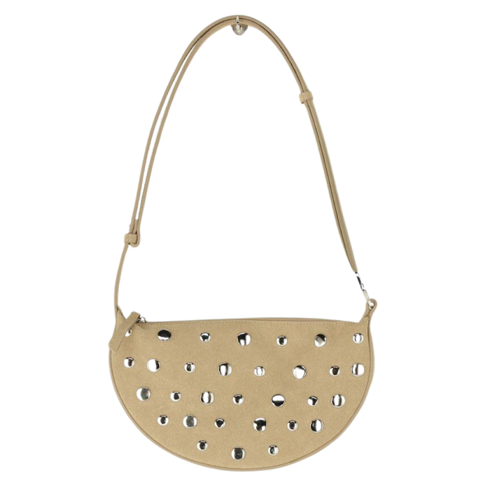Umhängetasche mit Nieten Beige Bild 1