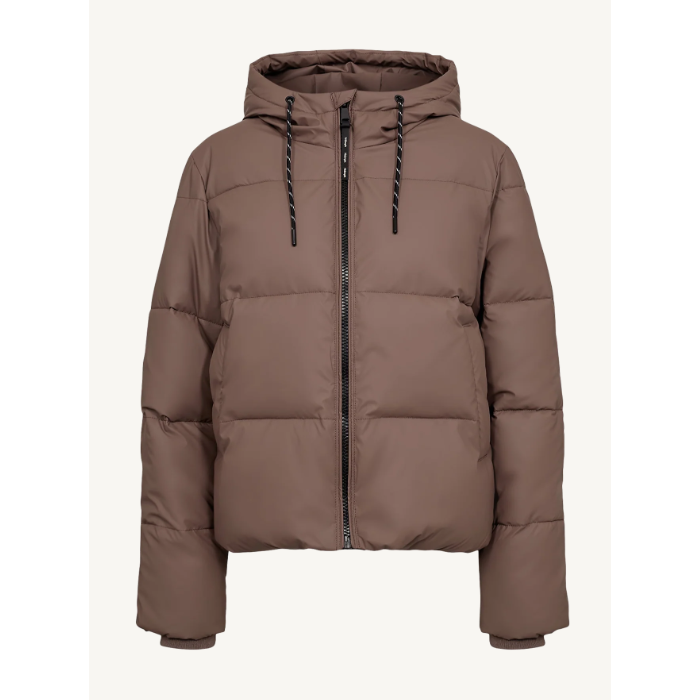 Nuarven Short Puffer Jacket Deep Taupe Bild 1
