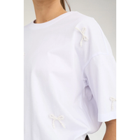 Nubetunia SS T-Shirt Bright White Bild 2