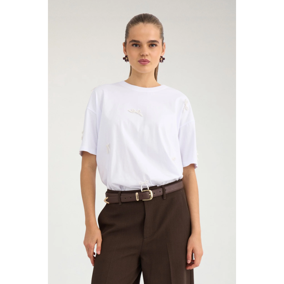 Nubetunia SS T-Shirt Bright White Bild 3