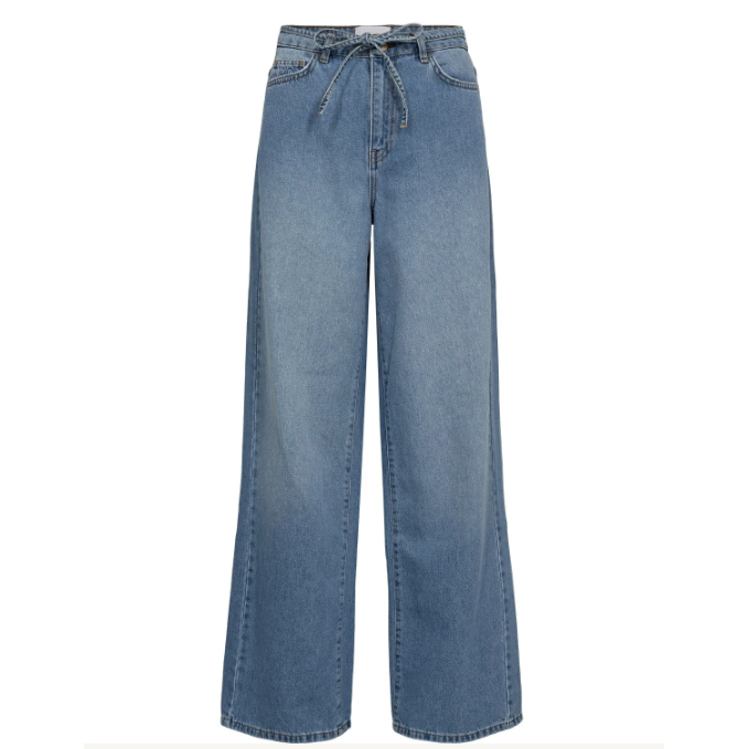 Nubrooklyn Hr Wide Jeans Light Blue Denim Bild 1