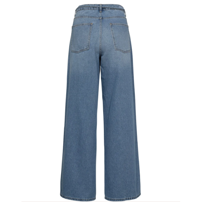 Nubrooklyn Hr Wide Jeans Light Blue Denim Bild 2