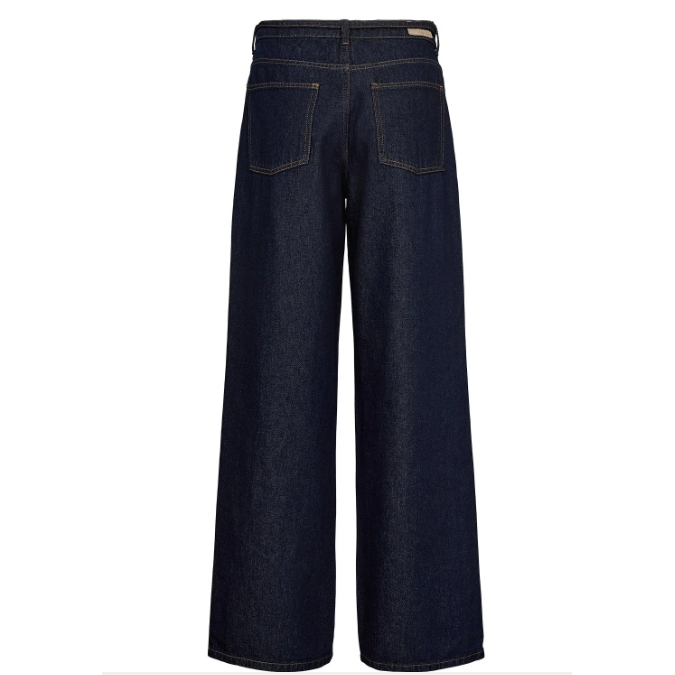 Nubrooklyn Hr Wide Jeans Dark Blue Denim Bild 2