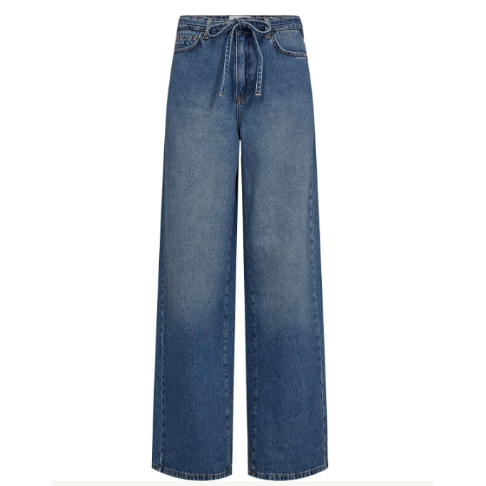 Nubrooklyn HR Wide Jeans P3013 Medium Blue Denim Bild 1