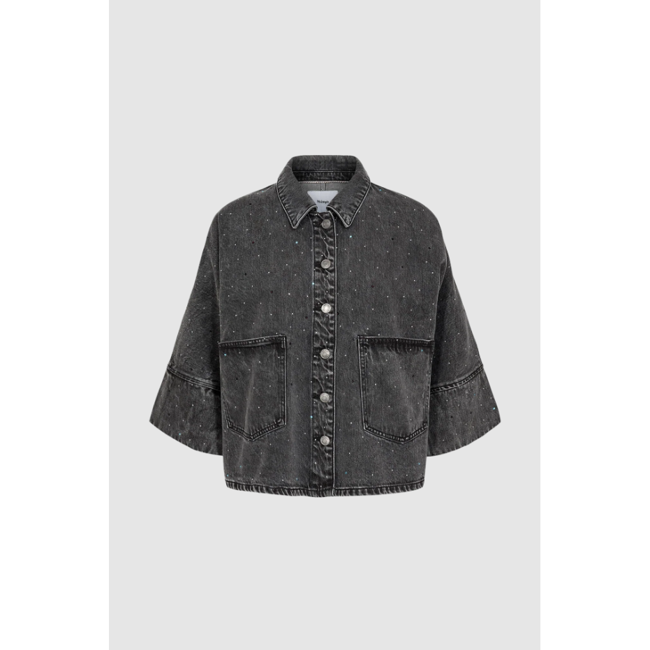 Nubrooklyn Oversize Stone Shirt Grey Denim Bild 1