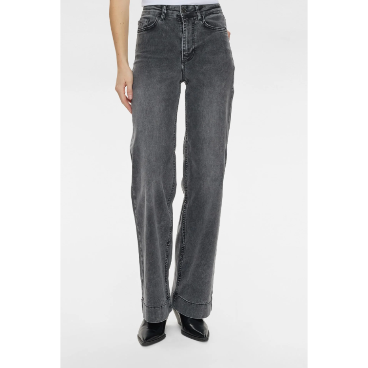 Nuparis Hr Wide Jeans Black Washed Denim Bild 3