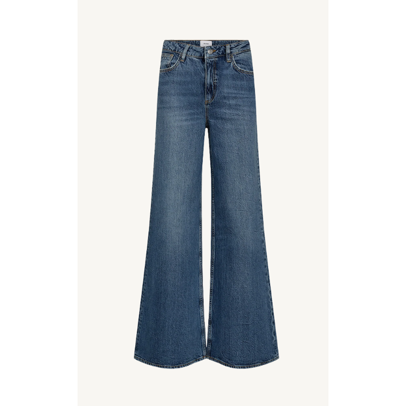 Nupisa Hr Wide Jeans Medium Blue Denim Bild 1
