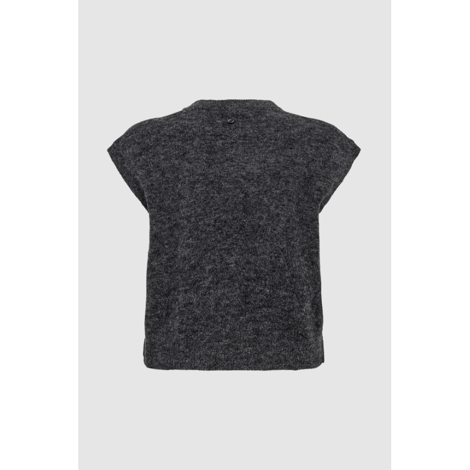 Nuriette Bow Vest Dark grey melange Bild 4