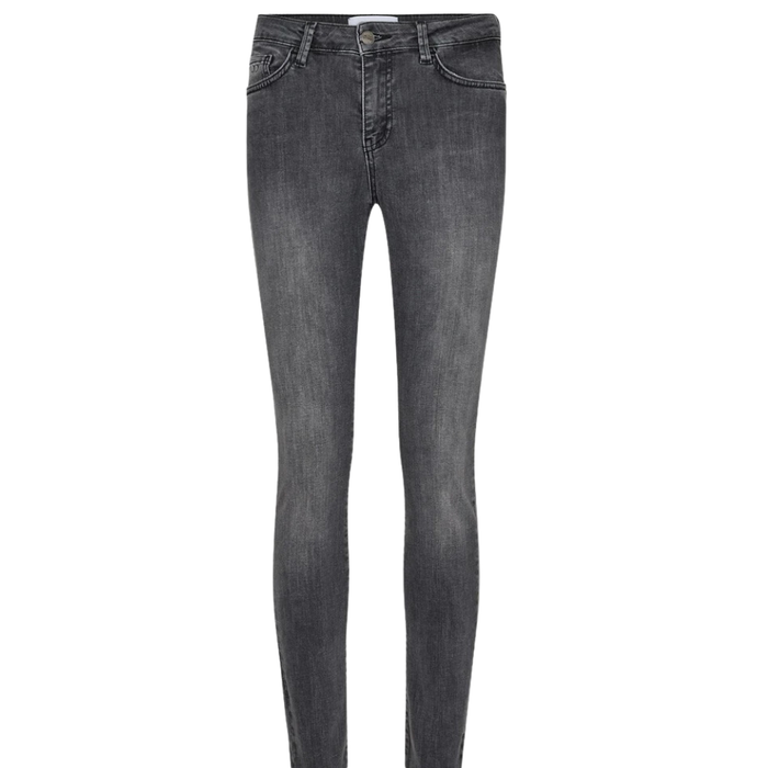 NUSIDNEY CROPPED JEANS Dark Grey Denim Bild 1
