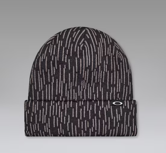 Fleece-Lined Graphic Beanie? Rain Camo Black Bild 1