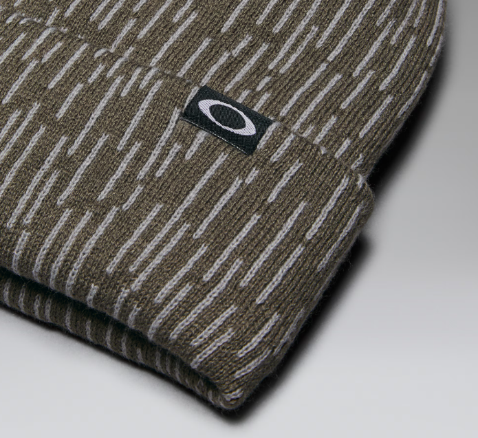Fleece-Lined Graphic Beanie? Rain Camo Olive Bild 3