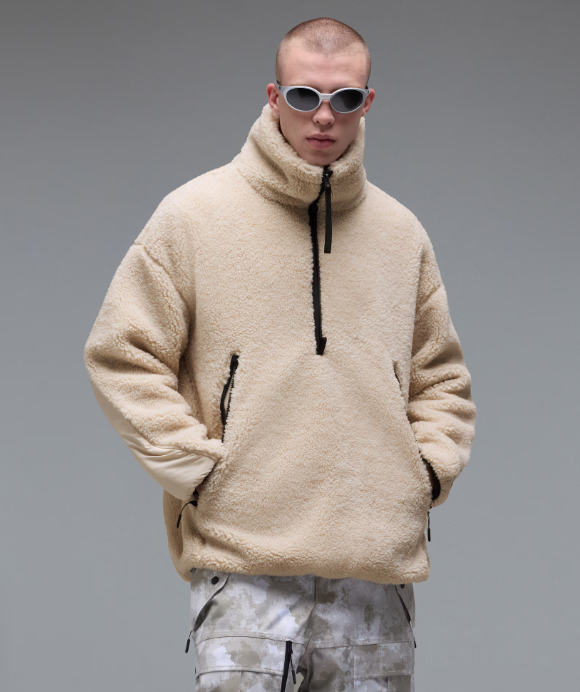 Snowdrift Qtr Zip Sherpa Mist Bild 3