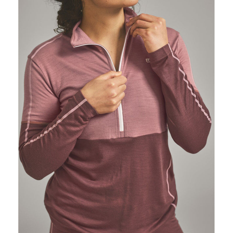 185 Rock N Wool Zip Neck W Dusk Rose Bild 4