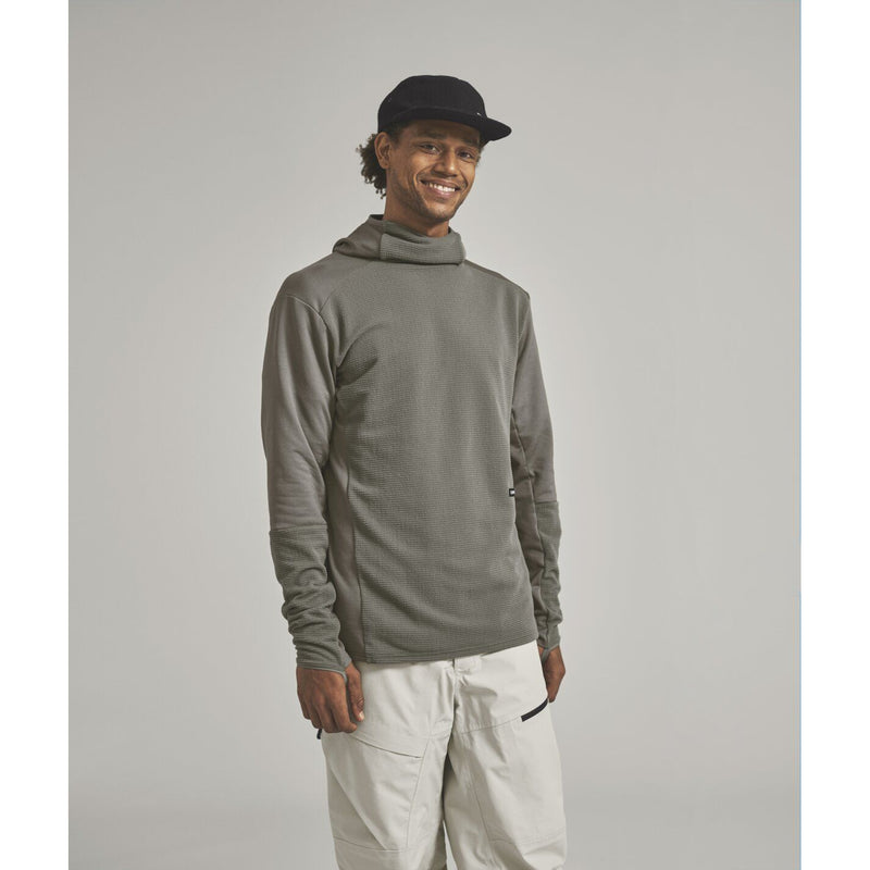 Fleece Cord Hoodie M Dark Arctic Grey Bild 3